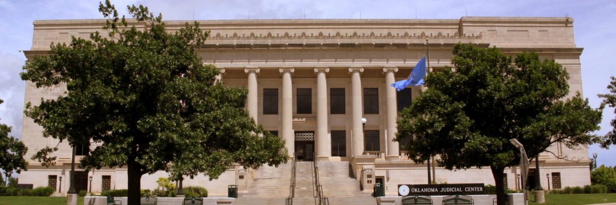 The Oklahoma Judicial Center is the headquarters of the Oklahoma Supreme Court, the Oklahoma Court of Criminal Appeals, and the Judiciary of Oklahoma.
