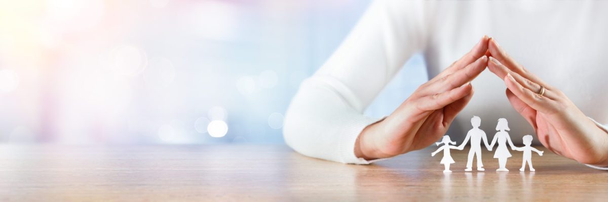 Real Estate Concept - Family Care And Protection