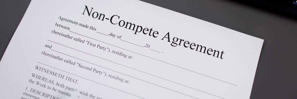Non Compete Agreement. Business Competition Contract And Law